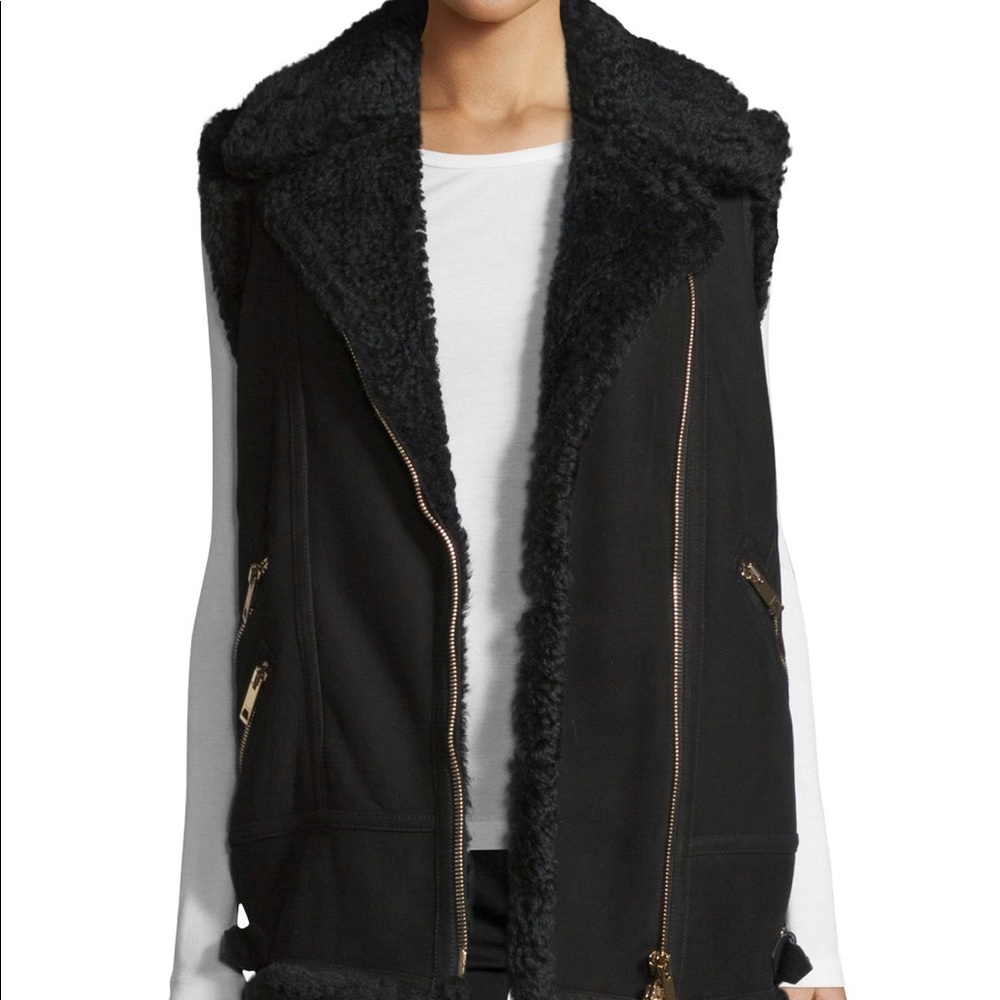 Brand New Burberry Brentdale shearling gilet, 6